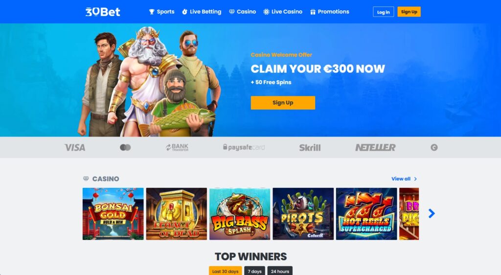 30Bet Screenshot