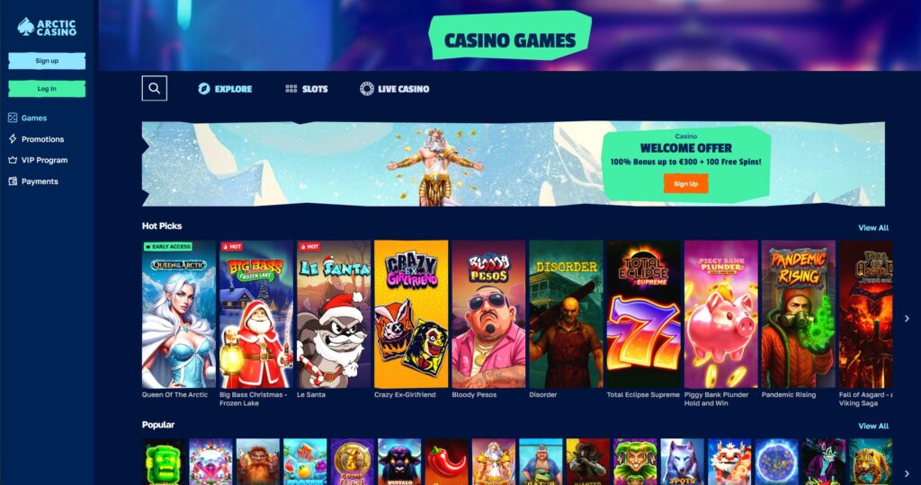 Arctic Casino Screenshot