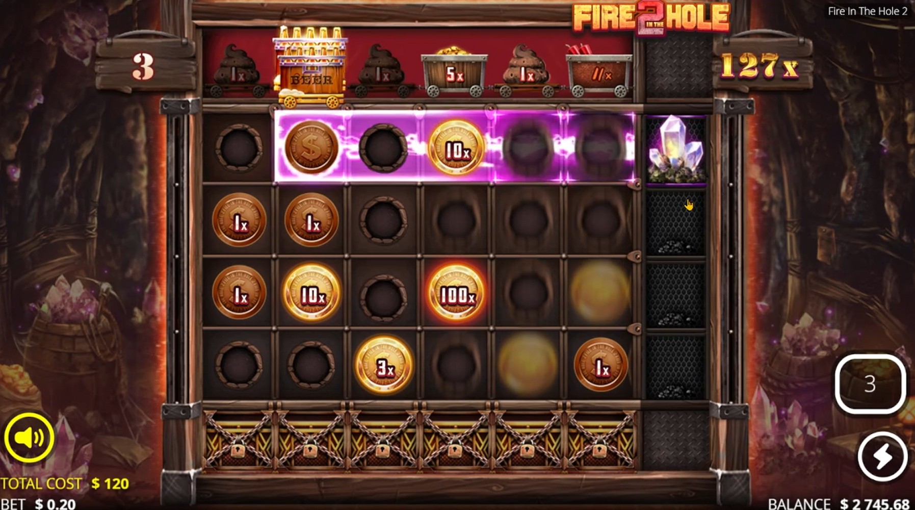 Supersmask – 3,610x on Fire in the Hole 2