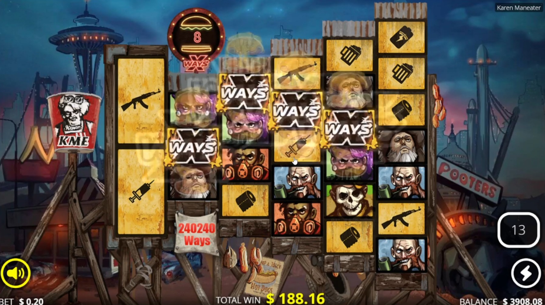 Fynbo – 5,444x on Karen Maneater