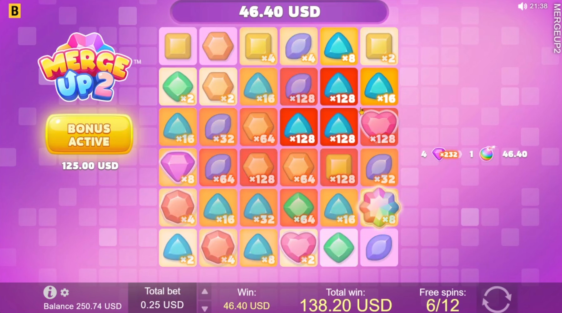 Supersmask – 2,787x on Merge Up 2