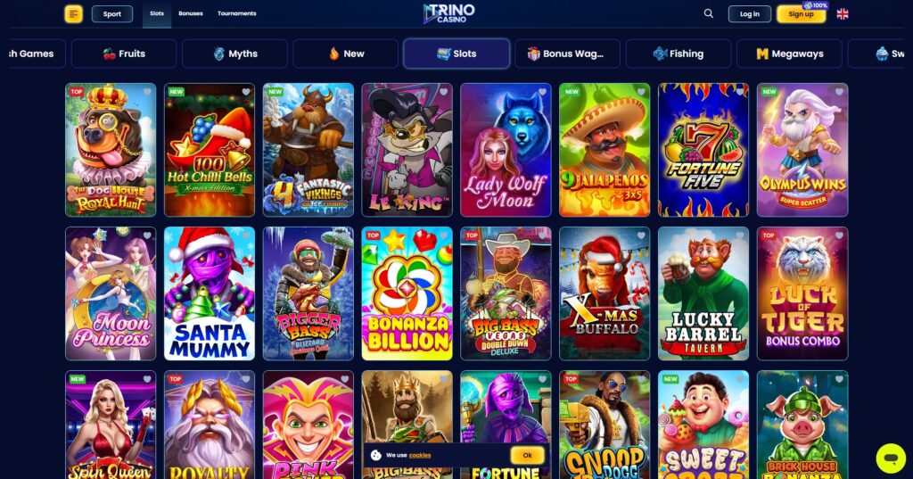 Trino Casino Screenshot