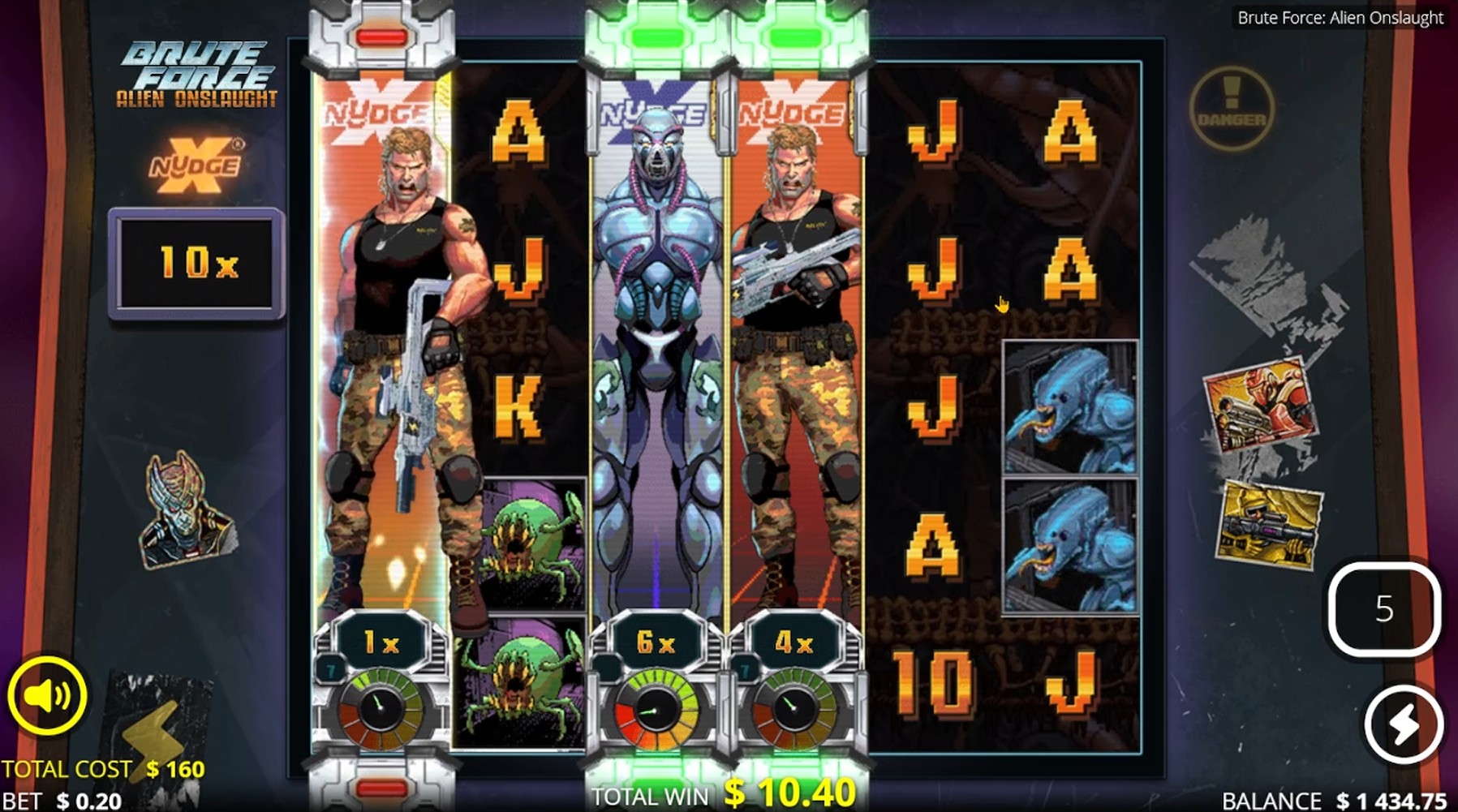 Supersmask – 4,222x on Brute Force Alien Onslaught